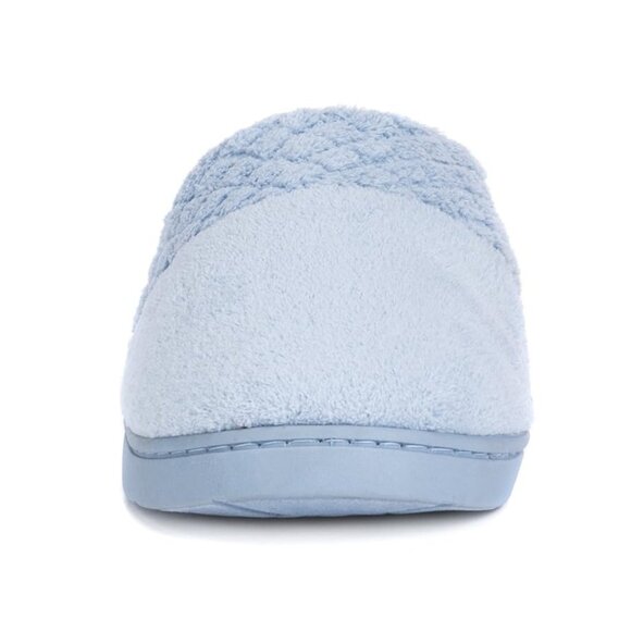 No Box MukLuk Women Micro Chenille Trimmed Clog Slippers Blue S (5-6) $40 1C437 - Picture 3 of 4